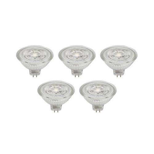 Prios LED-reflektor GU5.3 4.9W 500lm 36° klar 830 set om 5