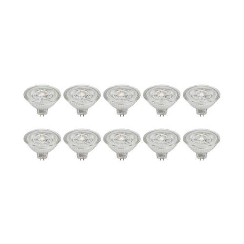 Prios LED-reflektor GU5.3 4.9W 500lm 36° klar 840 set om 10