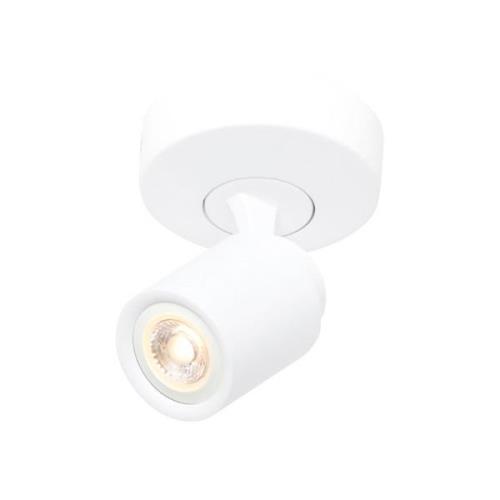 Freelight Razza takspotlight, vit, Ø 13 cm, metall