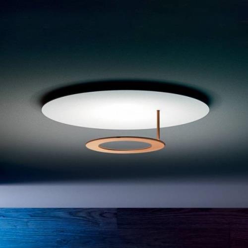 ICONE Vera vägglampa 927 Triac Ø66cm vit/mässing