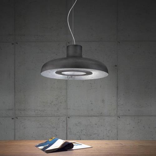 ICONE Duetto LED hängande lampa 927 Ø55cm järn/silver