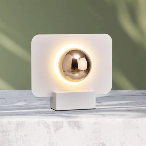 Mantra Iluminación Alba LED-bordslampa, indirekt ljuseffekt, vit