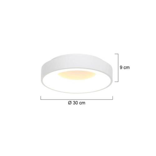 Steinhauer Ringlede LED-taklampa, 2.700 K, Ø 30 cm, vit, metall