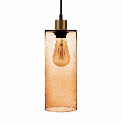 Solbika Lighting Hängande lampa Cylinder av sodaglas ljusbrun Ø 12cm