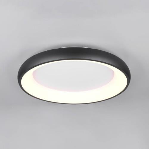 Trio Lighting LED-taklampa Cardona, Ø 62 cm, matt svart, metall, CCT