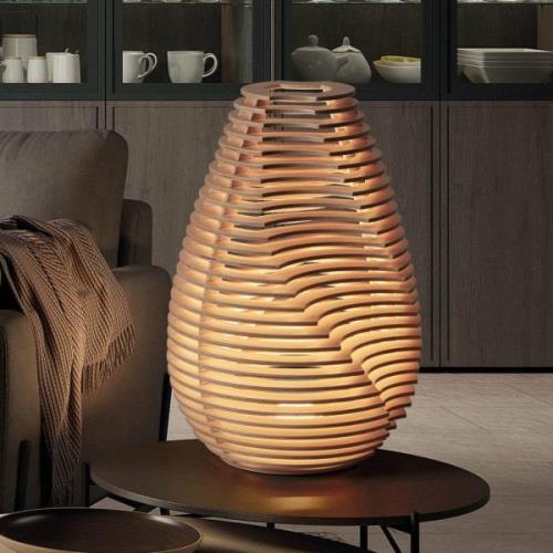 Eco-Light Twist golvlampa, bok, natur, 63,7 cm