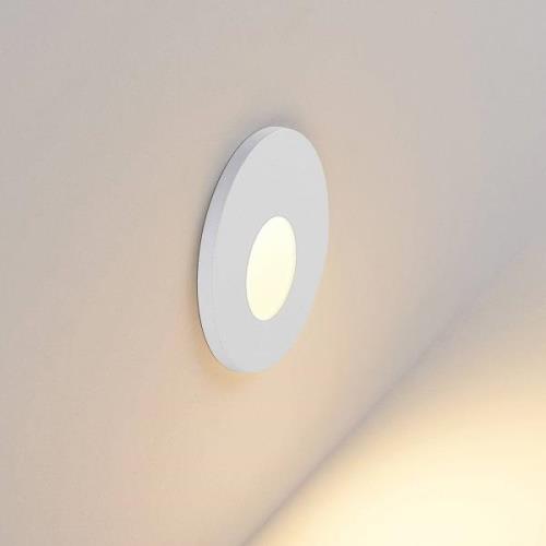 Molto Luce LED-inbyggnadslampa Wall 68R RD vit, aluminium, CCT