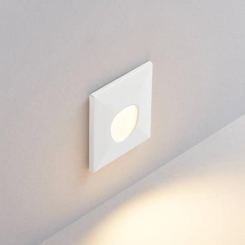 Molto Luce LED-inbyggnadslampa Wall 68R Sina SQ, vit, aluminium, CCT