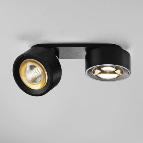 Egger Licht EGG LED-spot Clippo Optic Duo, svart/guld, 2 lampor DTW