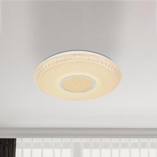 Globo LED-taklampa Klemens, rund, dimbar, RGBW