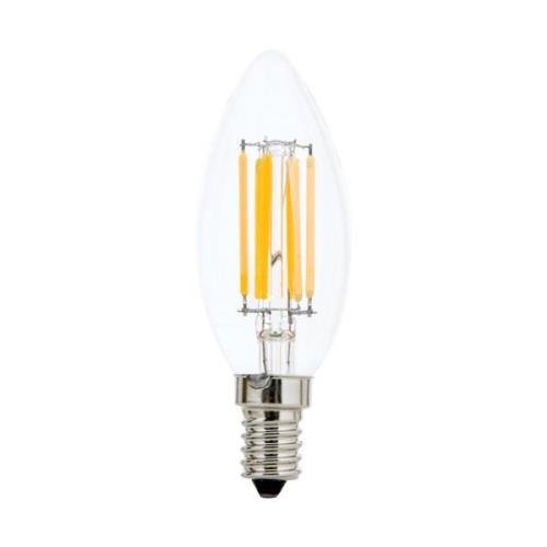 ORION LED-kronljuslampa E14 4,5W C35 filament 827 dimbar