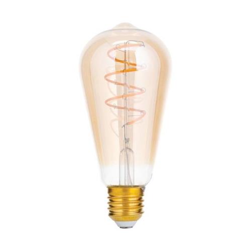 ORION LED-rustiklampa E27 ST64 4W amber 2 200 K dimbar