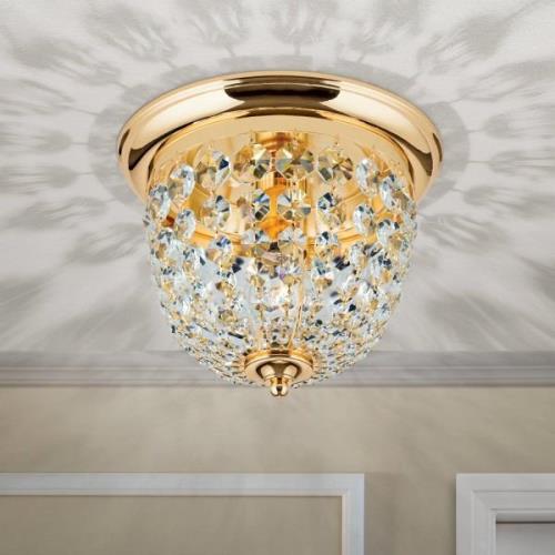 ORION Taklampa Plafond, guld/transparent, Ø 26 cm