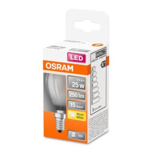 OSRAM Classic P LED-lampa E14 2,5W 2 700 K matt