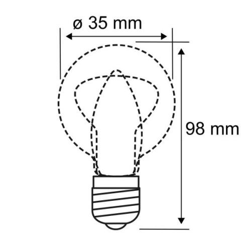 Paulmann LED-lampa E14 B35 5W 840 matt dimbar