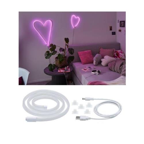 Paulmann LED-list Neon Colorflex USB 1 m rosa