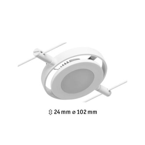 Paulmann Wire RoundMac spot, vajersystem vit