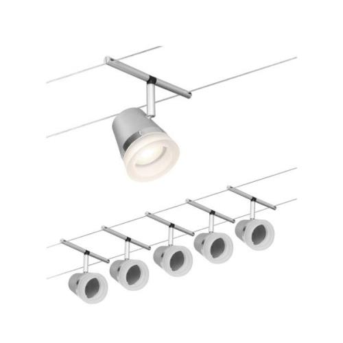 Paulmann Cone vajersystem basset 5 lampor krom