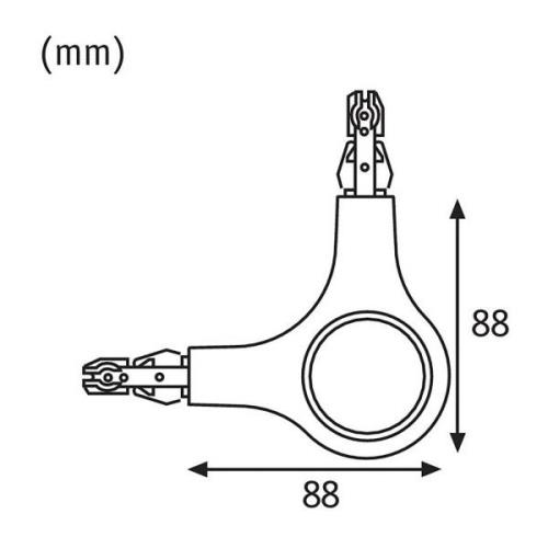 Paulmann URail L-anslutningsdon LED-lampa 827 vit