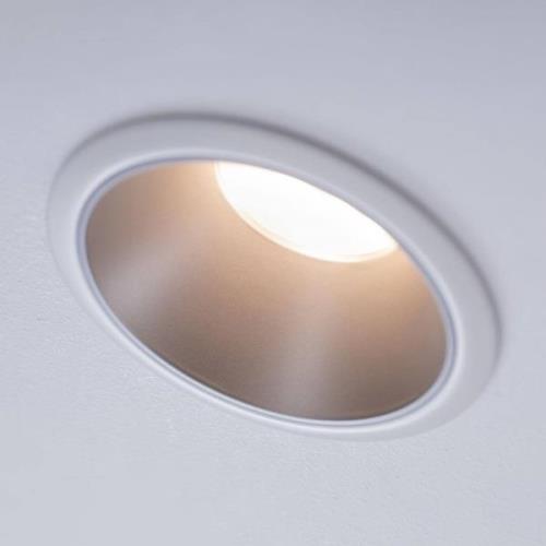 Paulmann Cole LED-spot silvervit 3-pack