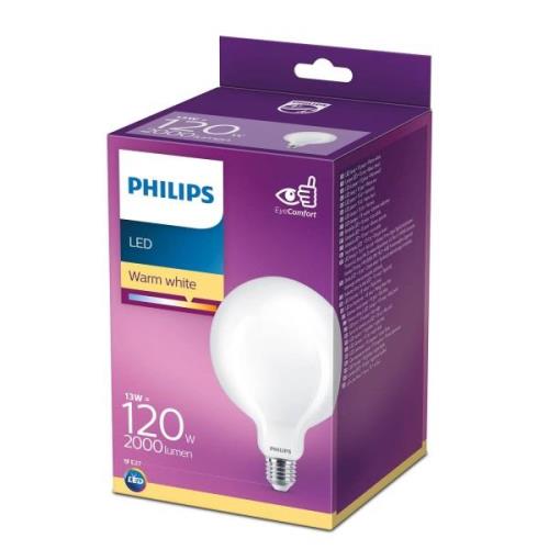 Philips LED Classic globlampa E27 G120 13 W matt