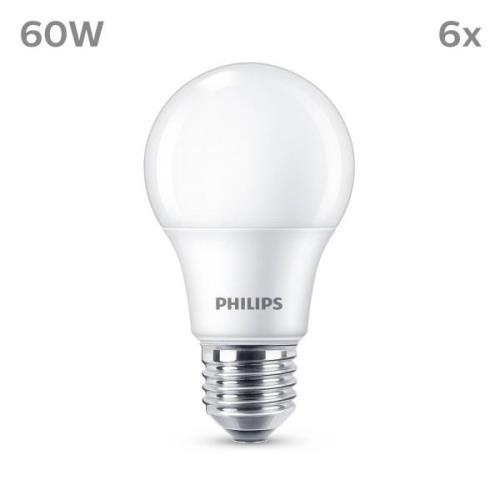 Philips LED-lampa E27 8W 806lm matt 2 700 K 6