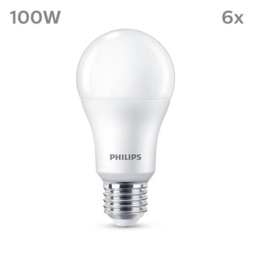 Philips LED-lampa E27 13W 1.521 lm matt 2 700 K 6