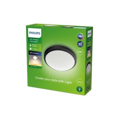 Philips Doris LED-utomhuslampa IP54 2 700 K svart