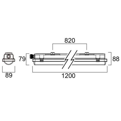 Sylvania Resisto fuktsäker 1200 IP66 4 000K 20W