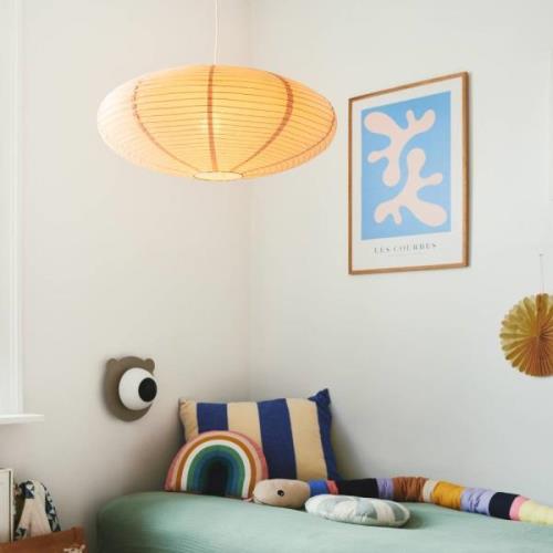 Nordlux Villo 60 lampskärm av papper Ø 60cm, höjd 25cm, brun