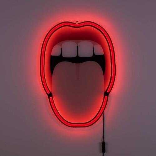 SELETTI LED dekorvägglampa Tongue, 41x58cm