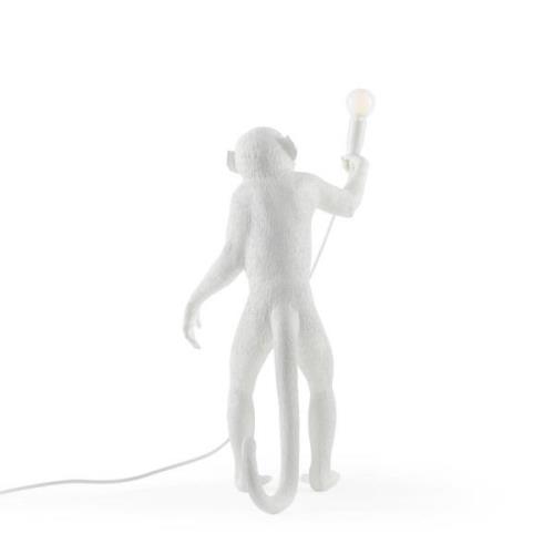 SELETTI LED-dekorterrasslampa Monkey Lamp stående vit