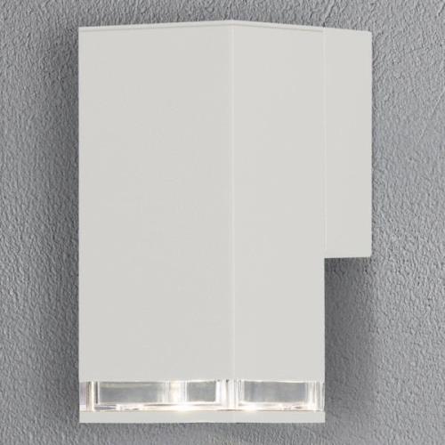 Konstsmide Utomhusvägglampa Pollux downlight 16,5 cm, vit