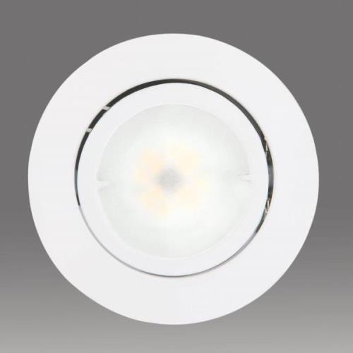 Busch Modern infälld LED-lampa 5W, vit