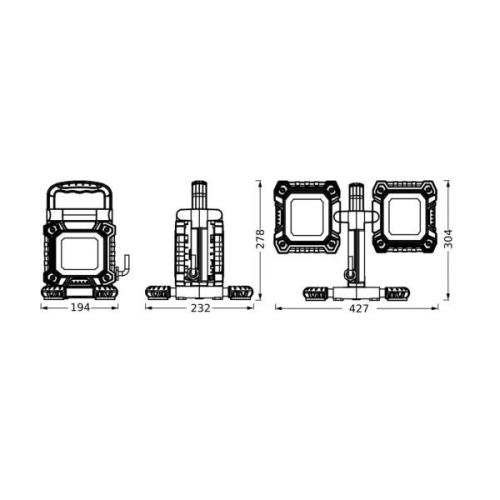 Ledvance LED-Worklight Value Flex 2 lampor