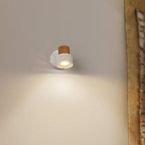 LEDVANCE LED-väggspotlight Cork, GU10, dimbar, vit