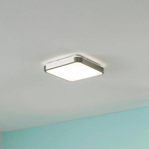 EGLO LED-taklampa Manilva 1, IP44, nickel matt