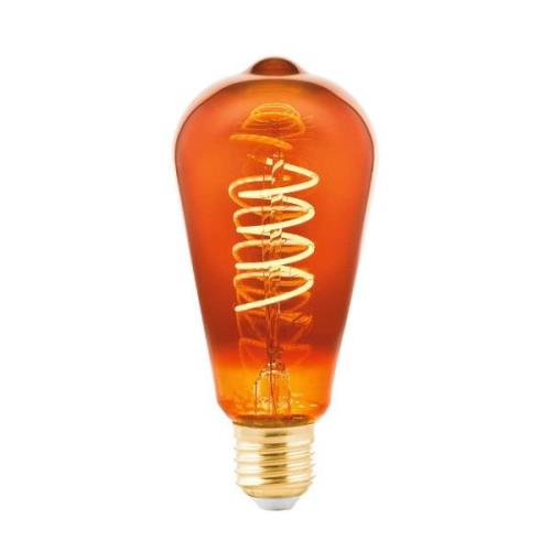 EGLO LED-lampa ST64 E27 4W 2 000 K filament koppar