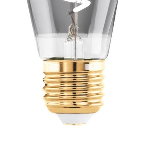 EGLO LED-lampa E27 4W ST48 2.000K Filament rökig dimbar