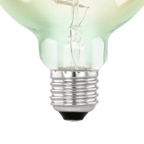 EGLO LED-filamentlampa E27 4W G95 2000K iriserande dimbar