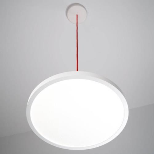 Waldmann LED-pendellampa VIVAA 2.0 VTL Ø45cm kabel röd CCT