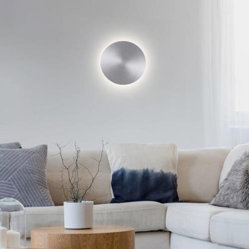 Paul Neuhaus LED-vägglampa batteri Puntua Ø 18 cm aluminium