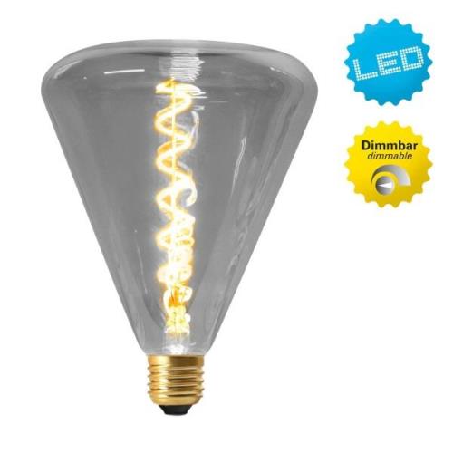 Näve LED-lampa Dilly E27 4W 2 200 K dimbar, gråtonad