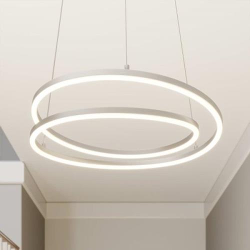 Lindby Davian LED-hänglampa, dimbar, nickel