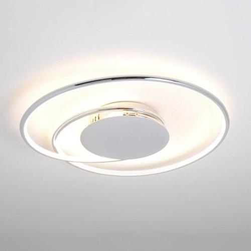 Lindby LED-taklampa Joline, 46 cm, kromfärgad, metall