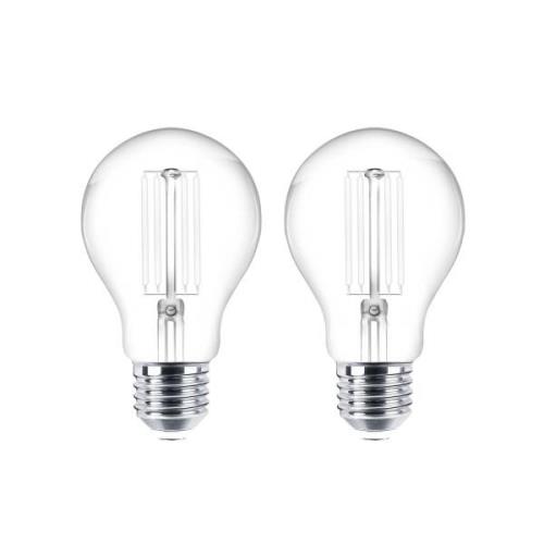 Lindby LED glödlampa E27 set med 2 st 7W 806 lm klar 2.700K