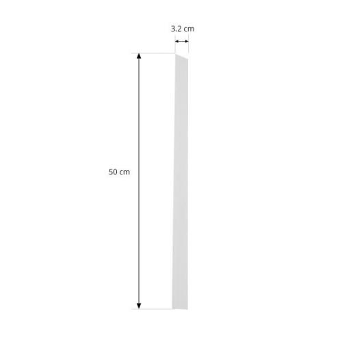 Lindby täcklock Linaro, vit, 1-fassystem, 50 cm