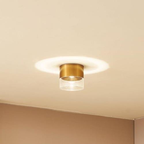 Lindby LED-taklampa Dalila, guld, Ø 10 cm, aluminium