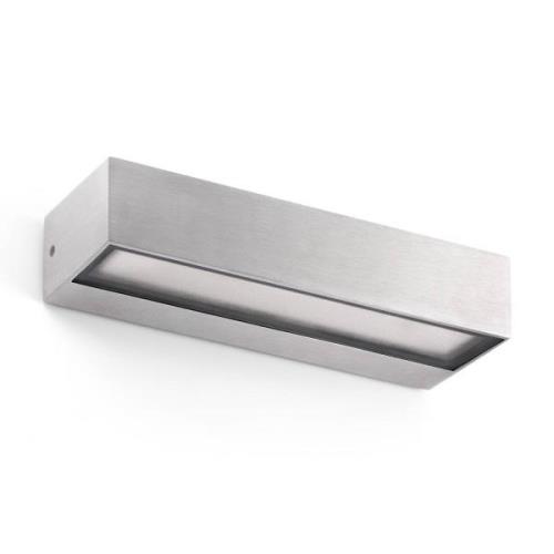 FARO BARCELONA LED-utomhusvägglampa Toluca, aluminium