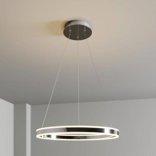 Lucande LED-pendellampa Lyani i krom, dimbar, 60 cm